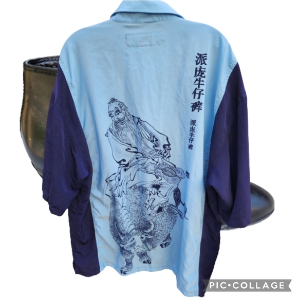 Phat Farm Confucius Bowling style shirt XXL - Picture 2 of 10